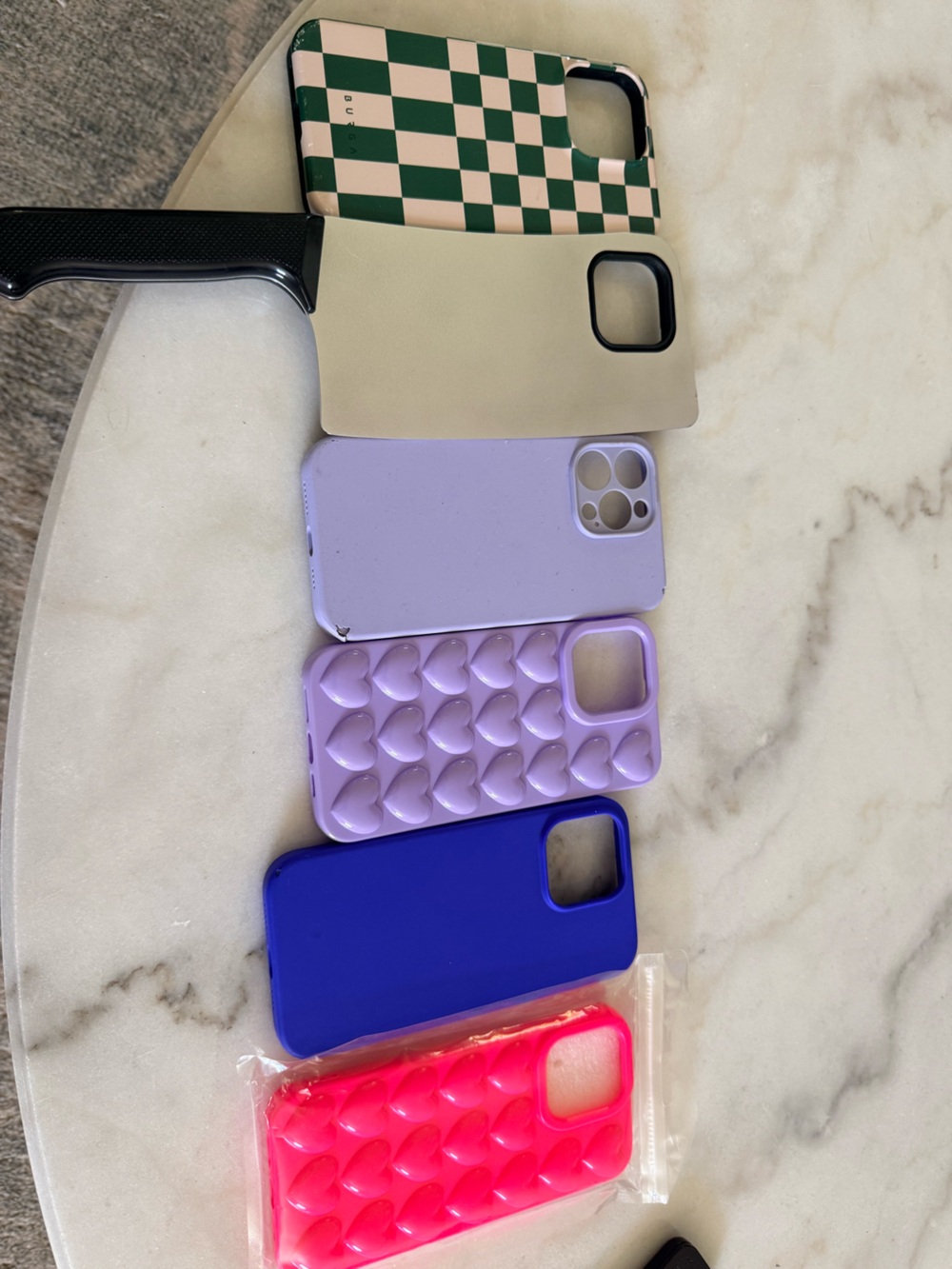 Six phone cases
